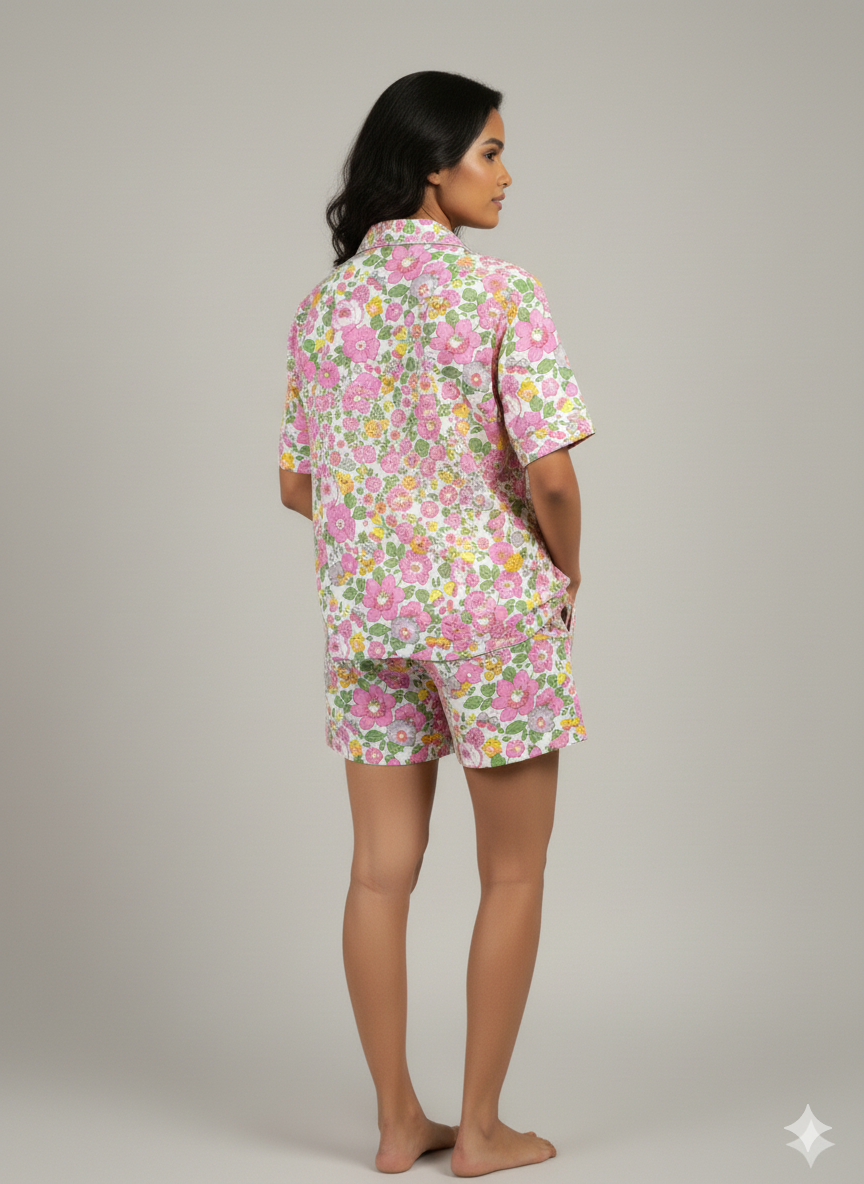 Garden Bloom | Braless Short Set & Shirt
