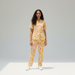 Golden Petals | Shirt & Full Pant Set