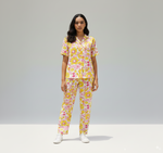 Golden Petals | Shirt & Full Pant Set