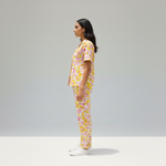 Golden Petals | Shirt & Full Pant Set