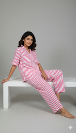 Rosewood Stripes | Shirt & Full Pant Set