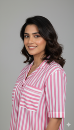 Rosewood Stripes | Shirt & Full Pant Set