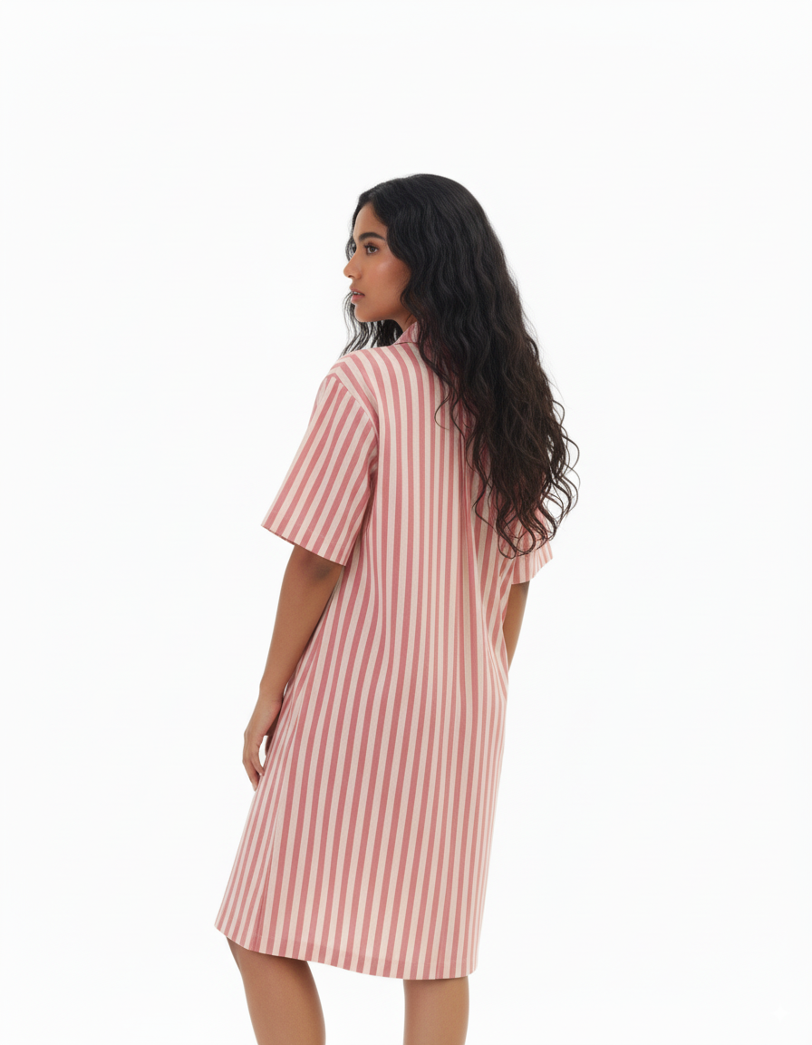 Rosewood Stripes | Shirt Dress